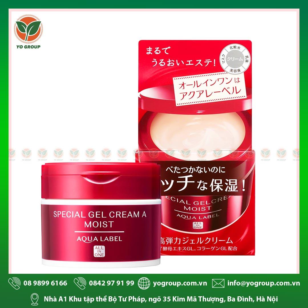 KEM DƯỠNG DA SHISEIDO AQUA LABEL MÀU ĐỎ 90G kem du ng da shiseido aqua label mau d 90g