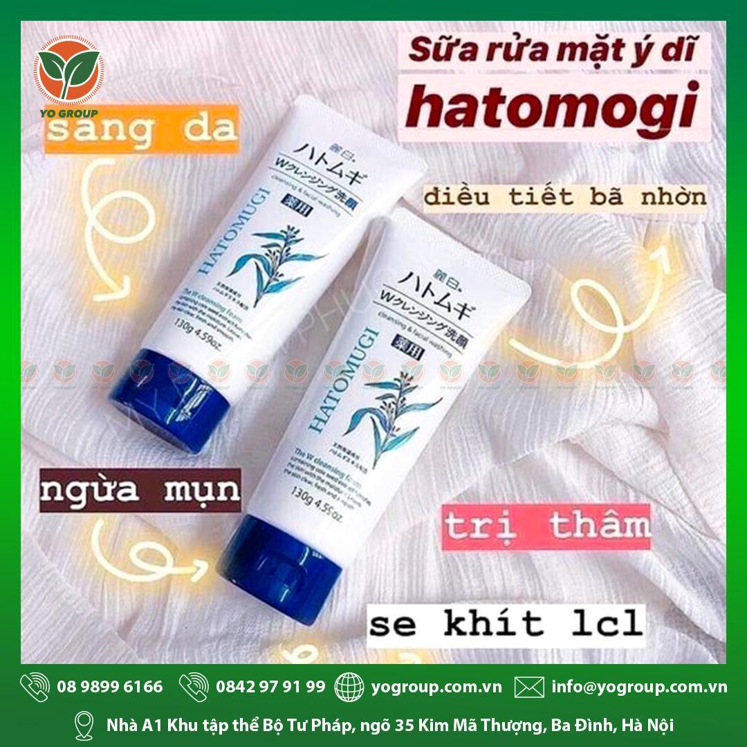 SỮA RỬA MẶT TRẮNG DA HẠT Ý DĨ HATOMUGI NHẬT BẢN 130G s a r a m t tr ng da h t y d hatomugi nh t b n 130g