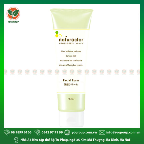 SỮA RỬA MẶT DƯỠNG ẨM, THANH LỌC DA – MEIKO NATURACTOR FACIAL FOAM