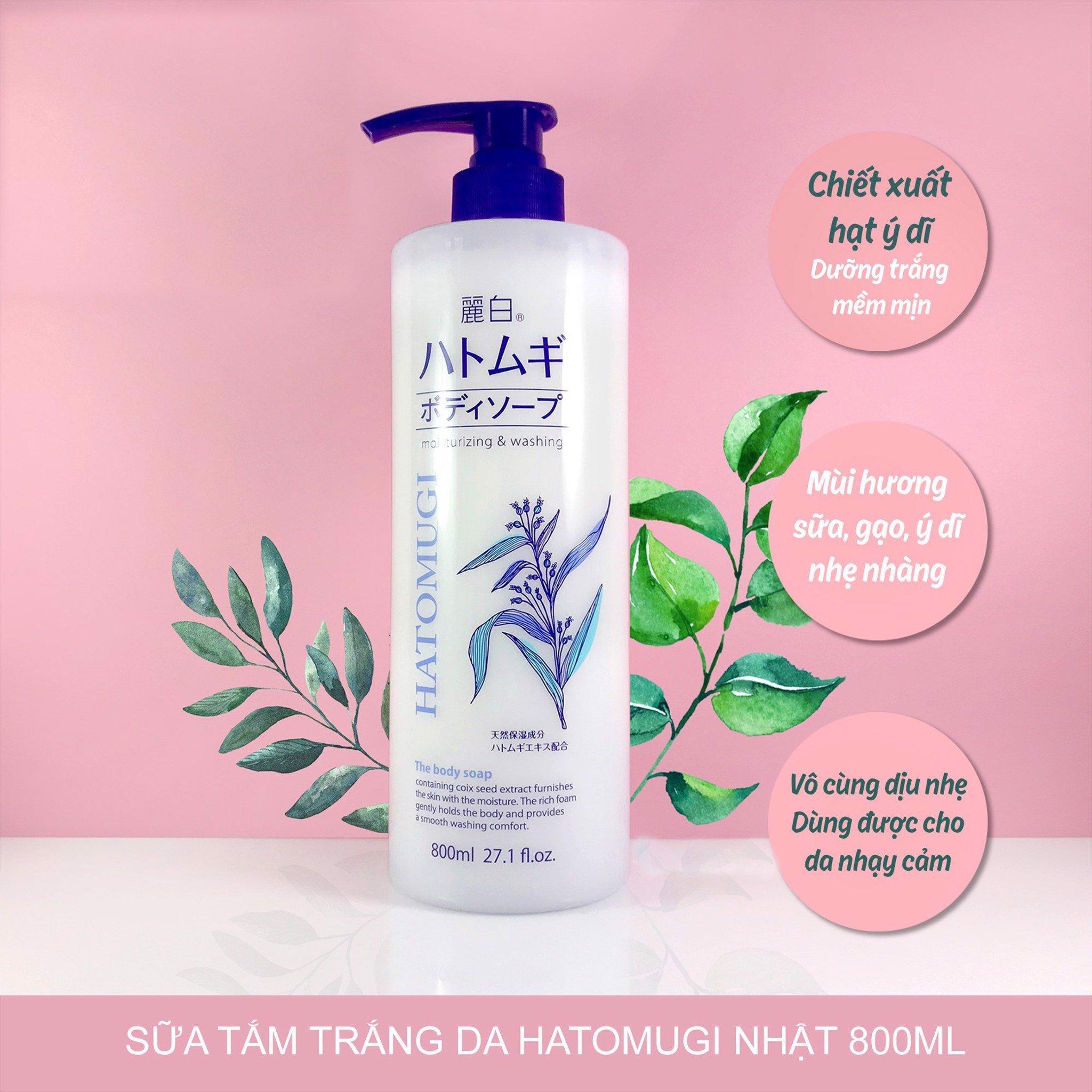SỮA TẮM HATOMUGI 2 sua tam hatomugi1