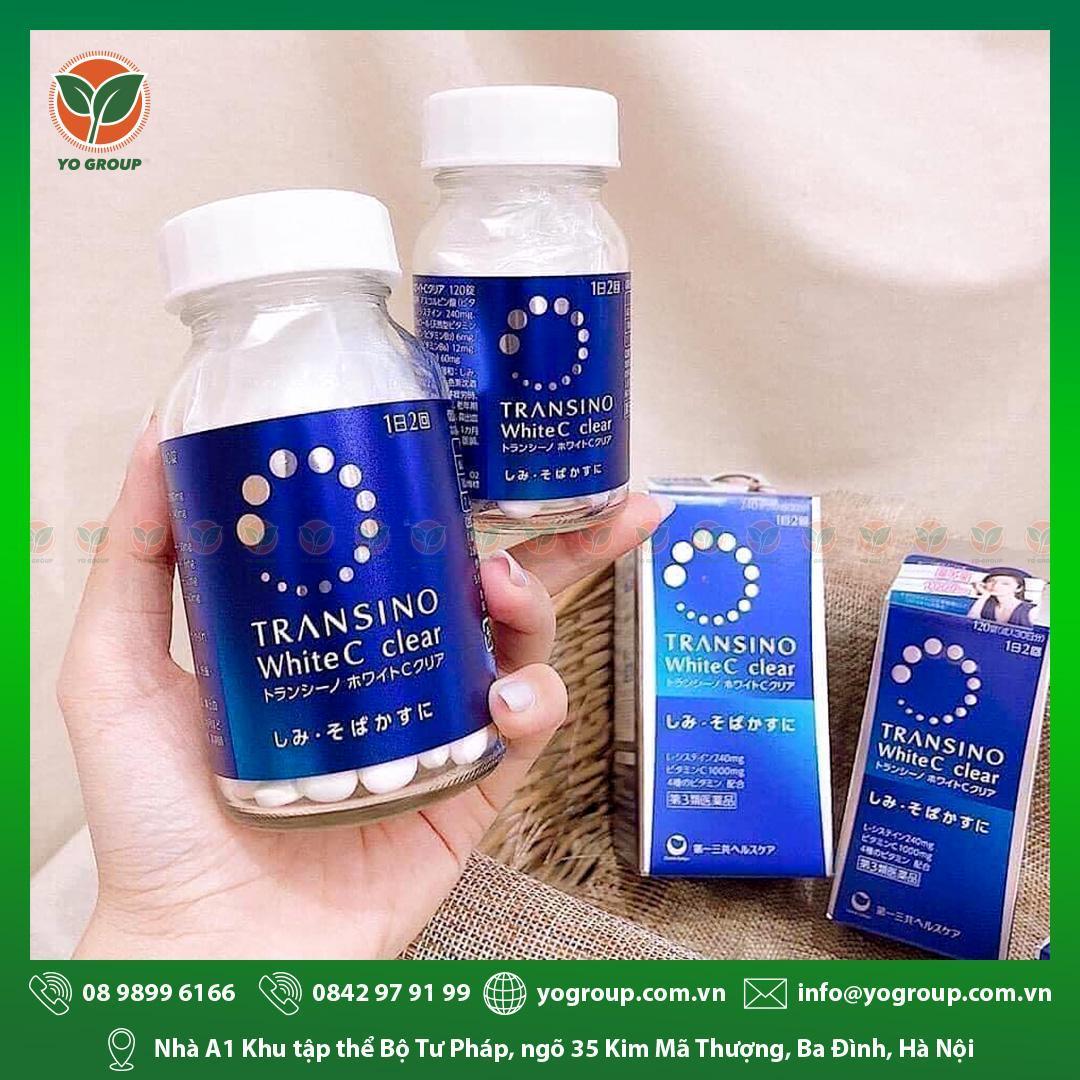 TRANSINO WHITE C VIÊN UỐNG TRẮNG DA TRỊ NÁM transino white c vien u ng tr ng da tr nam