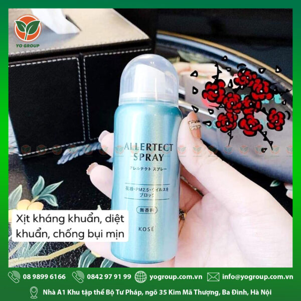 XỊT KHÁNG KHUẨN - VIRUS KOSE ALLERTECT SPRAY