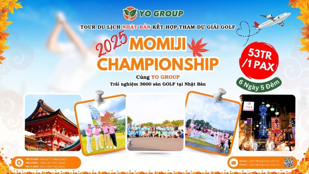 TOUR DU LỊCH NHẬT BẢN KẾT HỢP THAM DỰ GIẢI GOLF