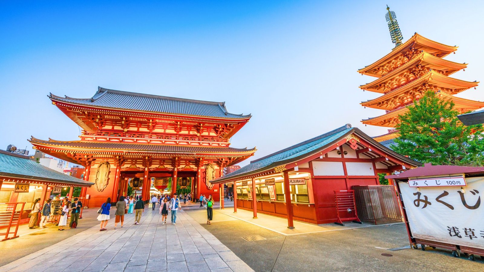 tour du lich nhat ban chua asakusa ben ngoai